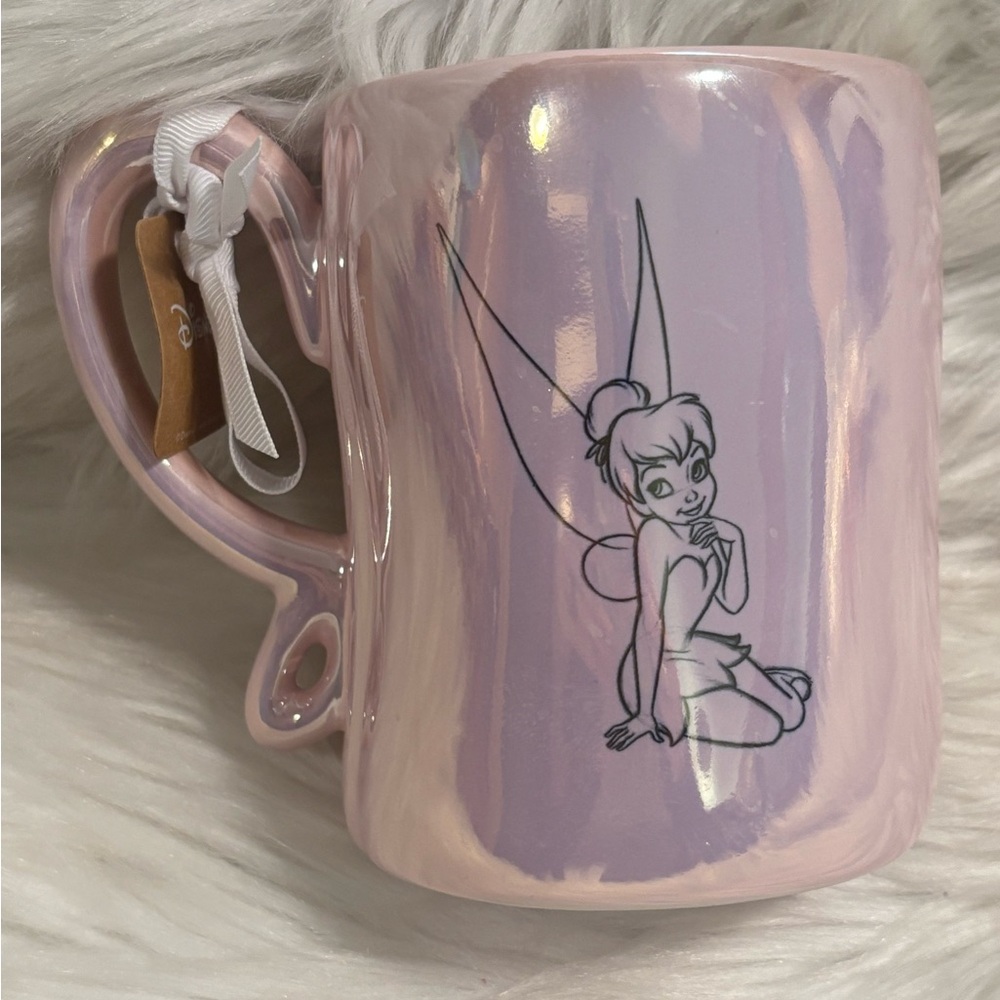Disney Tinkerbell Pixie Dust Pink Iridescent Mug NWT